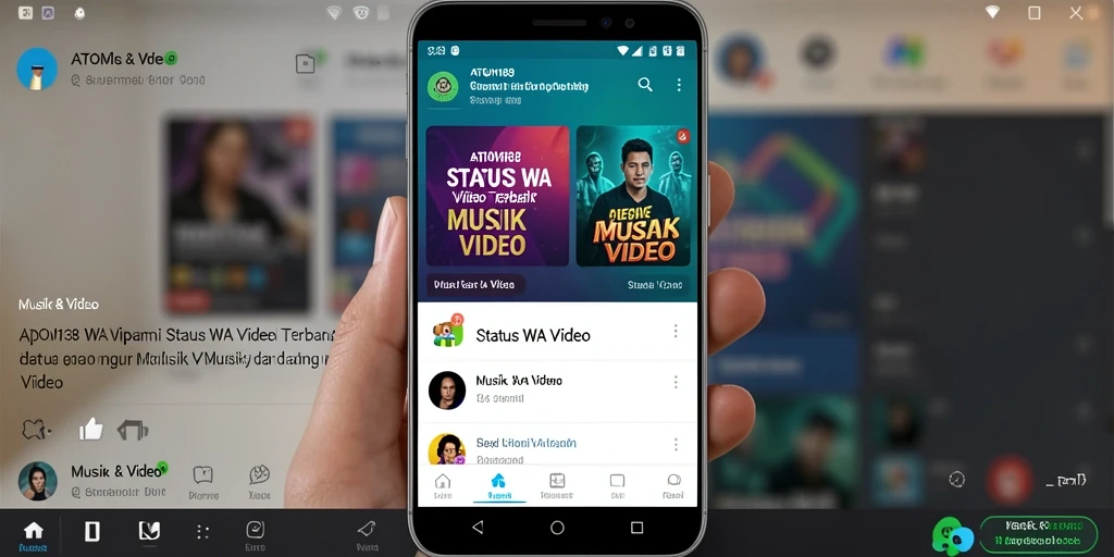 Antarmuka ATOM138 yang sederhana dan menarik untuk status WA.