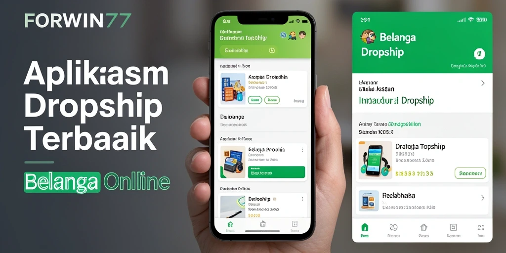 Antarmuka pengguna FORWIN77 yang ramah untuk dropshipping.