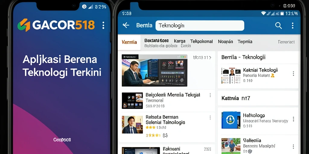 Tampilan antarmuka GACOR518 yang modern dan menarik.
