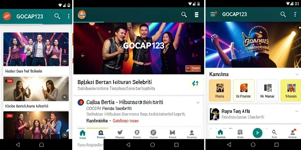Tampilan antarmuka GOCAP123 yang modern dan informatif.