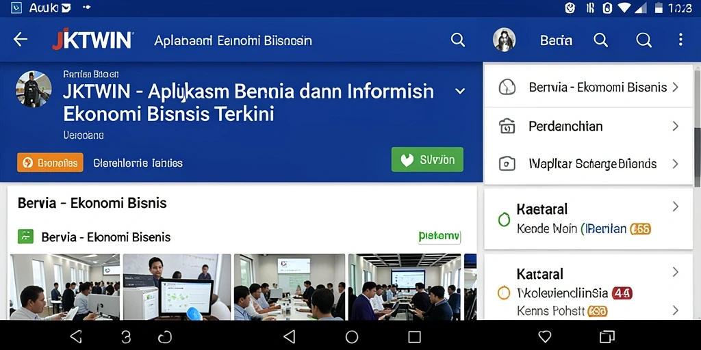 Tampilan antarmuka JKTWIN yang modern dan fungsional.