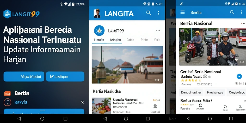 Antarmuka aplikasi LANGIT99 yang ramah pengguna dan informatif.