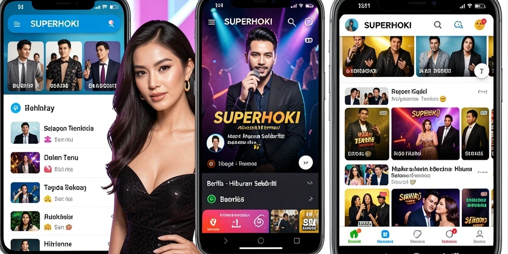 Antarmuka sederhana dan menarik dari SUPERHOKI.