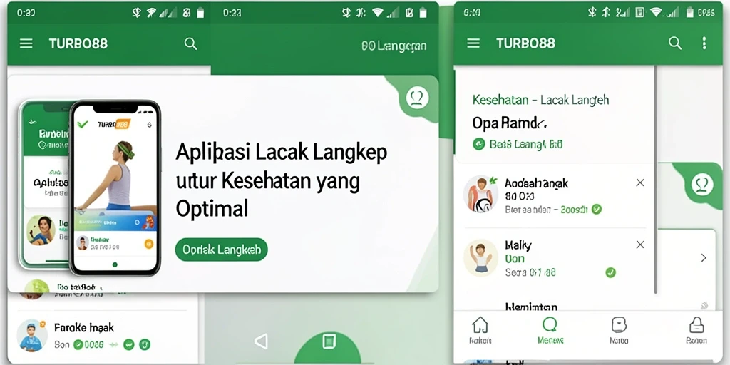 Tampilan antarmuka TURBO88 yang menarik dan fungsional untuk pelacakan langkah.