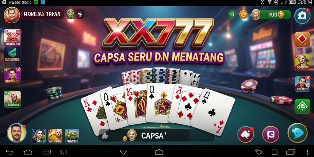 Tampilan antarmuka XXX777 yang menarik dan intuitif.